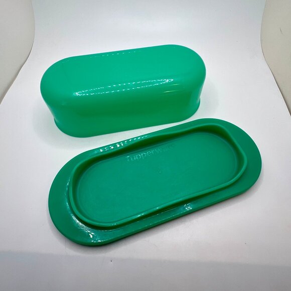 Tupperware Green Butter Dish - 5080A - Picture 2 of 4
